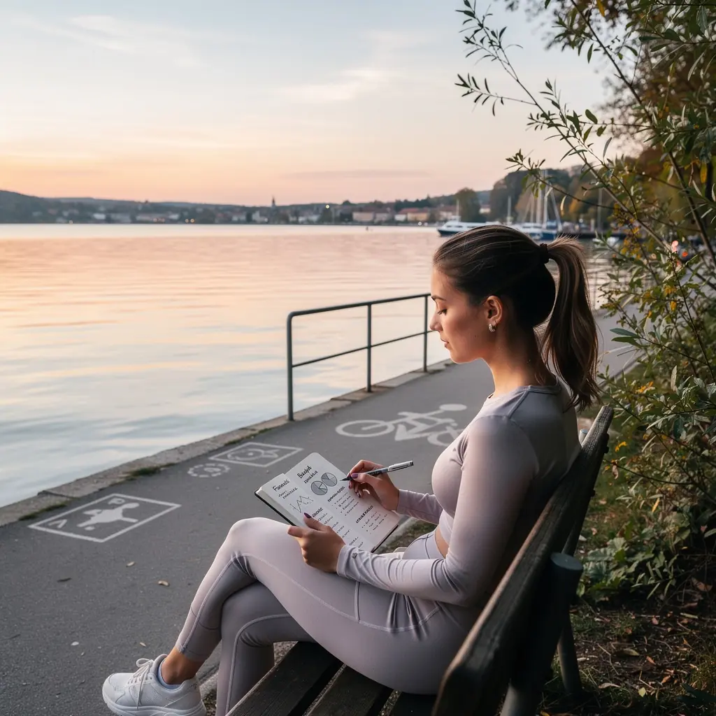 Havi pénzügyi célok kitűzése inspiráló idézettel